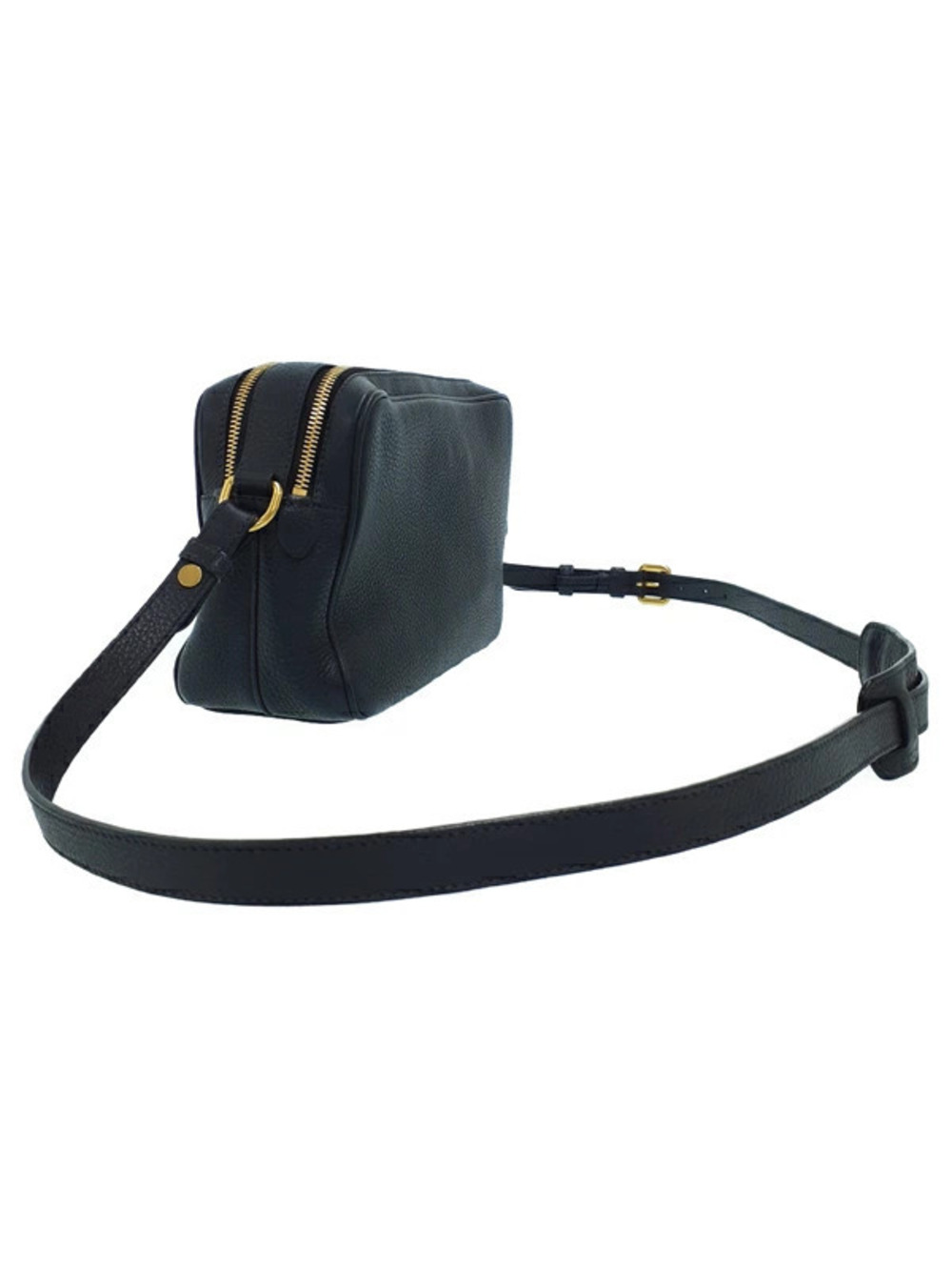 Prada Black leather bag Vitello Phenix camera